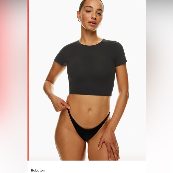 BNWT Aritzia Babaton cropped t shirt - Picture 4 of 7